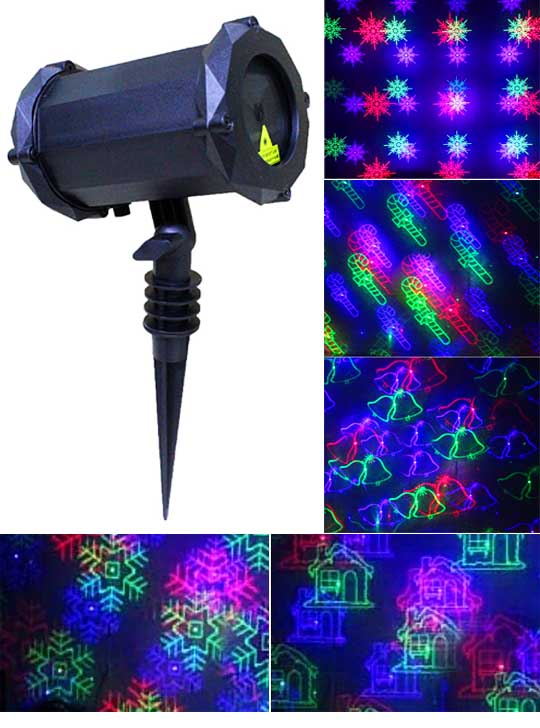 Новогодняя уличная лазерная подсветка SUPERMAX GARDEN Xmas RGB Music