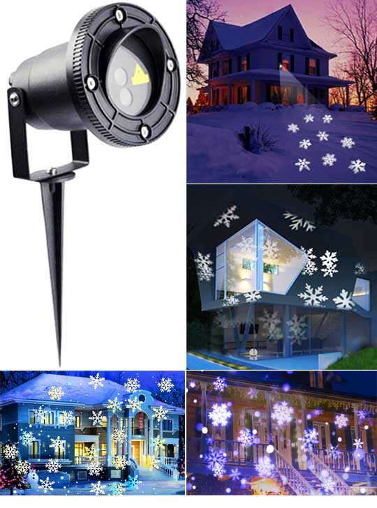 Новогодняя уличная лазерная подсветка SUPERMAX GARDEN LED Snow
